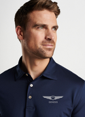 Peter Millar Men's Genesis Embroidered Long Sleeve Polo