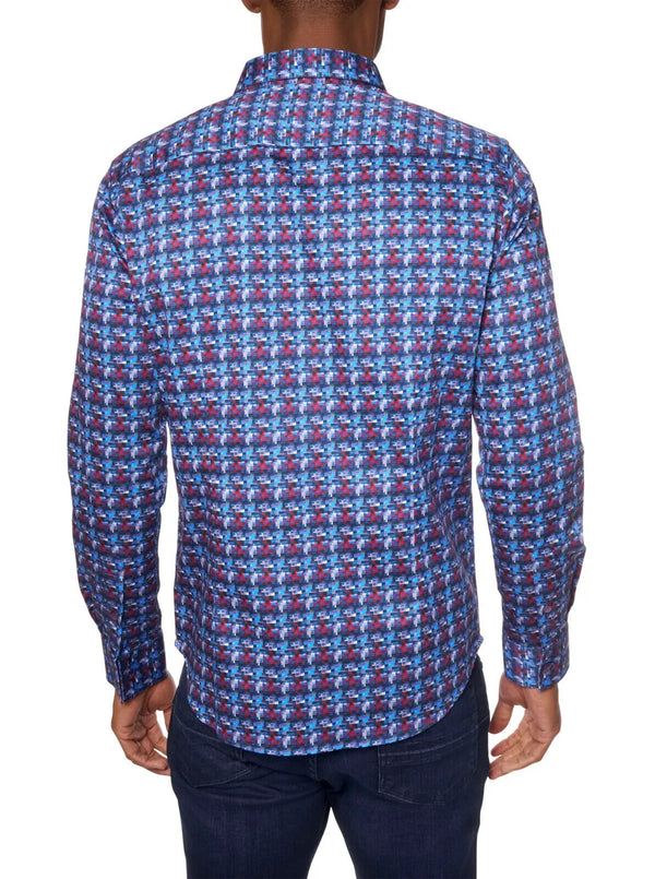 Robert Graham Tailored Fit Infrared Long Sleeve Shirt