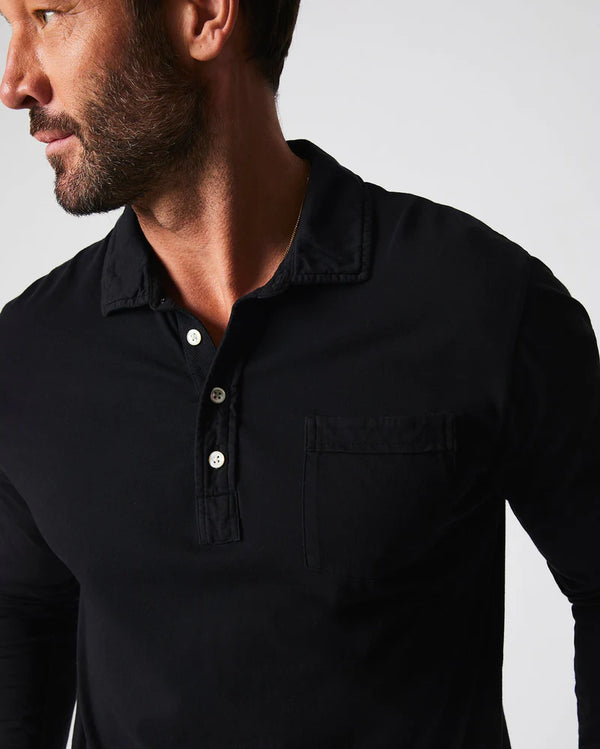 Billy Reid Pensacola Long Sleeve Polo