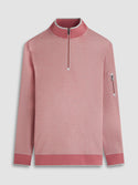 Bugatchi Mini Cable Quarter Zip Pullover