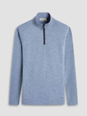 Bugatchi Soft Touch Heather Quarter-Zip Pullover