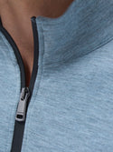 Bugatchi Soft Touch Heather Quarter-Zip Pullover