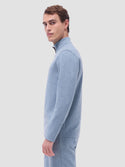 Bugatchi Soft Touch Heather Quarter-Zip Pullover