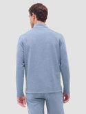 Bugatchi Soft Touch Heather Quarter-Zip Pullover