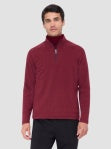 Bugatchi Diagonal Pinstripe 1/4 Zip Pullover