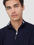Bugatchi Spencer 1/4 Zip Mock Sweater