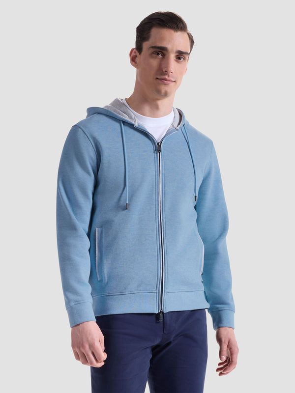 Bugatchi Long Sleeve Full Zip Hoodie