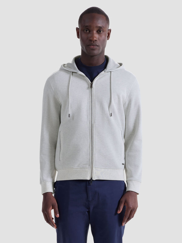 Bugatchi Long Sleeve Full Zip Hoodie