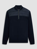 Bugatchi Solid Quarter Zip Sweater