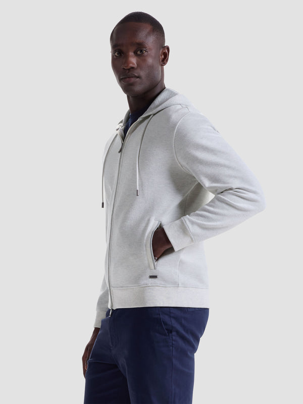 Bugatchi Long Sleeve Full Zip Hoodie